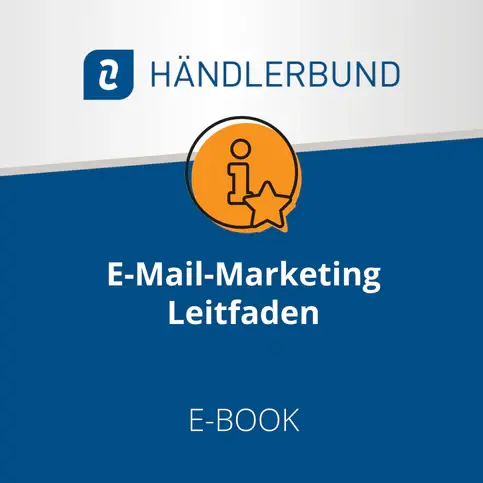 Bild eines Deckblattes für den Leitfaden zu E-Mail-Marketing